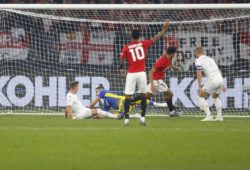 17th July, Optus Stadium, Burswood, Perth, W Australia; Manchester United, ManU versus Leeds United; pre-season tour; Mason Greenwood of Manchester United scores in the 7th minute to put Manchester United 1-0 ahead PUBLICATIONxINxGERxSUIxAUTxHUNxSWExNORxDENxFINxONLY ActionPlus12154250 DavidxWoodley