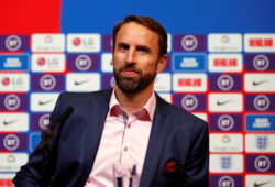 Soccer Football - England Squad Announcement & Gareth Southgate Press Conference - Wembley Stadium, London, Britain - August 29, 2019   England manager Gareth Southgate during the press conference    Action Images via Reuters/John Sibley  X03811