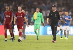 Editorial Use Only
Mandatory Credit: Photo by Paul Currie/BPI/Shutterstock (10415183bi)
Jurgen Klopp manager of Liverpool looks dejected at full time
Napoli v Liverpool, UEFA Champions League, Group E, Football, San Paolo Stadium, Naples, Italy - 17 Sep 2019