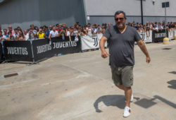 Carmine "Mino" Raiola,  football agent representing the new player of Juventus Matthijs de Ligt and Annekee Molenaar greets the fans in front of the J-Medical during her  the medical checks, Turin Italy.

Pictured: Carmine "Mino" Raiola
Ref: SPL5104420 170719 NON-EXCLUSIVE
Picture by: Mauro Ujetto / SplashNews.com

Splash News and Pictures
Los Angeles: 310-821-2666
New York: 212-619-2666
London: 0207 644 7656
Milan: 02 4399 8577
photodesk@splashnews.com

World Rights,