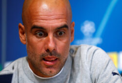 Soccer Football - Champions League - Manchester City Press Conference - Etihad Campus, Manchester, Britain - October 21, 2019   Manchester City manager Pep Guardiola during the press conference   Action Images via Reuters/Jason Cairnduff  X03805