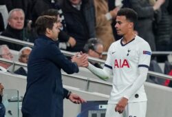Editorial Use Only
Mandatory Credit: Photo by Dave Shopland/BPI/Shutterstock (10451805cb)
Dele Alli of Tottenham Hotspur shakes hands with  Tottenham Hotspur Manager Mauricio Pochettino after he is substituted off in the second half
Tottenham Hotspur v Red Star Belgrade, UEFA Champions League, Group B, Football, The Tottenham Hotspur Stadium, London, UK - 22 Oct 2019