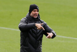 Soccer Football - Champions League - Manchester City Training - Etihad Campus, Manchester, Britain - November 5, 2019   Manchester City manager Pep Guardiola during training    Action Images via Reuters/Jason Cairnduff  X03805