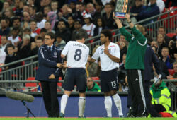 Mandatory Credit: Photo by Jed Leicester/REX (8555020fa)
England manager Fabio Capello shakes hands with Frank Lampard as he is substituted for Glen Johnson 
Sport Archive - May 2008