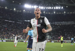 May 19, 2019 - Turin, Piedmont, Italy - Mario Mandzukic (Juventus FC) celebrates after scoring during the Serie A football match between Juventus FC and Atalanta BC at Allianz Stadium on May 19, 2019 in Turin, Italy.