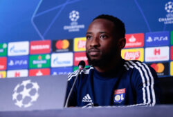 November 26, 2019, Saint Petersburg, USA: SAINT PETERSBURG, RUSSIA - NOVEMBER 26: forward Moussa Dembele of FC Lyon during the press conference before the UEFA Europa League match between Zenit and Olympique Lyon on November 26, 2019, at the Gazprom Arena in St. Petersburg, Russia..(Photo by Anatoliy Medved/Icon Sportswire.