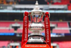 7th 2019, Wembley Stadium, London England; The Emirates FA Cup, semi final, Watford versus Wolverhampton Wanderers; The FA Cup Trophy on display inside Wembley Stadium PUBLICATIONxINxGERxSUIxAUTxHUNxSWExNORxDENxFINxONLY ActionPlus12121915 JohnxPatrickxFletcher