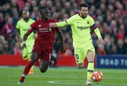 Editorial use only
Mandatory Credit: Photo by Terry Donnelly/News Images/REX (10231026w)
Barcelona's Lionel Messi under pressure from Liverpool's Sadio Mane
Liverpool v Barcelona, UEFA Champions League Semi Final Second Leg, Football, Anfield, Liverpool, UK - 07 May 2019