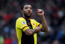 FILE PHOTO: Soccer Football - Premier League - Manchester United v Watford - Old Trafford, Manchester, Britain - February 23, 2020  Watford's Troy Deeney   Action Images via Reuters/Lee Smith  EDITORIAL USE ONLY. No use with unauthorized audio, video, data, fixture lists, club/league logos or "live" services. Online in-match use limited to 75 images, no video emulation. No use in betting, games or single club/league/player publications.  Please contact your account representative for further details./File Photo  X03806