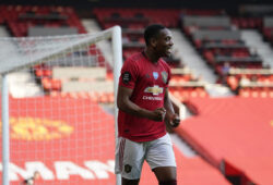 June 24, 2020, Manchester, United Kingdom: Anthony Martial of Manchester United celebrates scoring his third goal against Sheffield United during the Premier League match at Old Trafford, Manchester. Picture date: 24th June 2020. Picture credit should read: Andrew Yates/Sportimage.