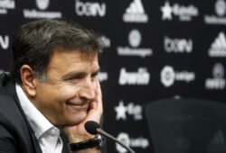 epa05822900 Valencia's new sports director Jose Ramon Alexanko attends a press conference for his presentation at Paterna sports city in Valencia, Spain, 01 March 2017. Alexanko replaced Jesus Garcia Pitarch as sports director of the Spanish Primera Division soccer club Valencia CF.  EPA/KAI FOERSTERLING