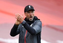 Soccer Football - Premier League - Liverpool v Aston Villa - Anfield, Liverpool, Britain - July 5, 2020  Liverpool manager Juergen Klopp reacts, as play resumes behind closed doors following the outbreak of the coronavirus disease (COVID-19) Paul Ellis/Pool via REUTERS  EDITORIAL USE ONLY. No use with unauthorized audio, video, data, fixture lists, club/league logos or "live" services. Online in-match use limited to 75 images, no video emulation. No use in betting, games or single club/league/player publications.  Please contact your account representative for further details.  X01348