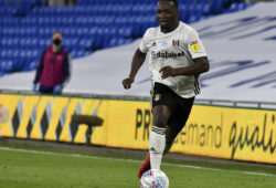 Football - 2019 / 2020 Championship - Play-off semi-final - 1st leg - Cardiff City vs Fulham Neeskens Kebano of Fulham on the attack in a match played with no crowd due to Covid 19 coronavirus emergency regulations, in an almost empty ground, at the Cardiff City Stadium COLORSPORT/WINSTON BYNORTH PUBLICATIONxNOTxINxUK