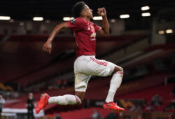 Jesse Lingard of Manchester United, ManU celebrates scoring the equalising goal during the UEFA Europa League match at Old Trafford, Manchester. Picture date: 5th August 2020. Picture credit should read: Andrew Yates/Sportimage PUBLICATIONxNOTxINxUK SPI-0621-0054