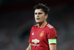 FILE PHOTO: Soccer Football - Europa League - Round of 16 Second Leg - Manchester United v LASK Linz - Old Trafford, Manchester, Britain - August 5, 2020 Manchester United's Harry Maguire, as play resumes behind closed doors following the outbreak of the coronavirus disease (COVID-19) REUTERS/Carl Recine/File Photo  X03807