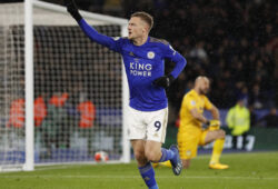 Jamie Vardy of Leicester City celebrates scoring their third goal his second during the Premier League match at the King Power Stadium, Leicester. Picture date: 9th March 2020. Picture credit should read: Darren Staples/Sportimage PUBLICATIONxNOTxINxUK SPI-0538-0044