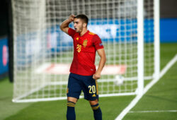 September 6, 2020, Valdebebas, MADRID, SPAIN: Ferran Torres of Spain celebrates a goal during the Nations League football match played between Spain and Ukraine at Alfredo Di Stefano stadium on september 06, 2020 in Valdebebas, Madrid, Spain.