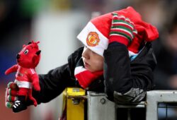 Editorial Use Only
Mandatory Credit: Photo by Paul Greenwood/BPI/Shutterstock (10501795cg)
A young Manchester United fan with a toy of mascot Fred the Red
Manchester United v AZ Alkmaar, UEFA Europa League, Group L, Football, Old Trafford, UK - 12 Dec 2019