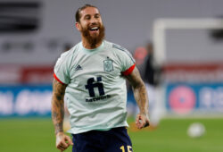 FILE PHOTO: Soccer Football - UEFA Nations League - Group D - Spain v Germany - Estadio La Cartuja, Seville, Spain - November 17, 2020  Spain's Sergio Ramos during the warm up before the match REUTERS/Marcelo Del Pozo/File Photo  X06654